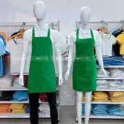 Đồng phục tạp dề yếm màu xanh két